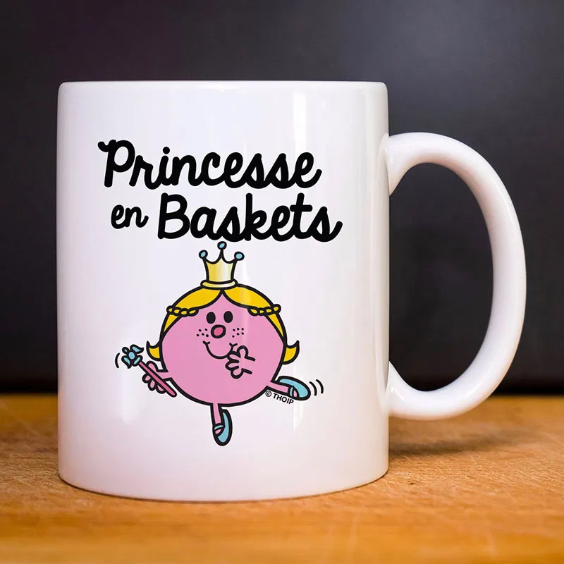 Mug Princesse en basket - Blanc-0