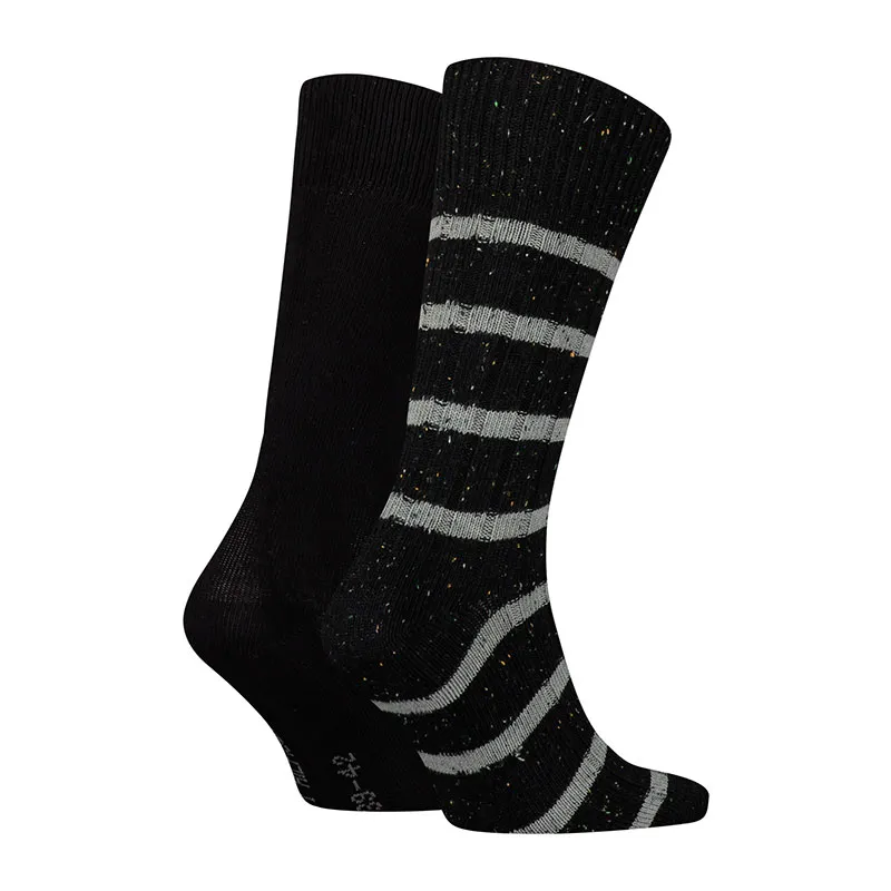 2 paires de chaussettes Homme Stripe Tommy Hilfiger - Noir-1