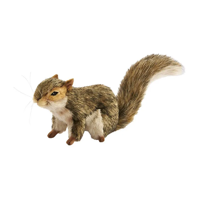 Peluche Écureuil Gris Hansa - 22cm-0