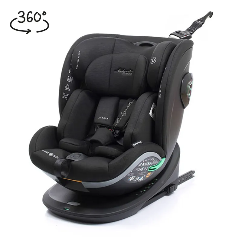 Siège-auto I-SIZE/ISOFIX 360° Xperta 40-150cm - Noir/Jaune-0