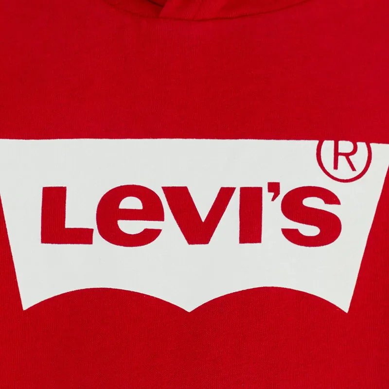 Sweat à capuche Batwing - Rouge Levi's/Blanc-4