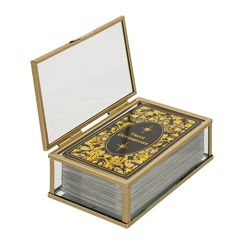 Jeu de tarot Little cottage Verre doré - 13cm-1