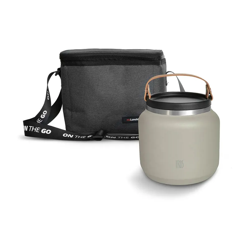 Lunchbox isotherme avec poignée Beige - 700ml-5