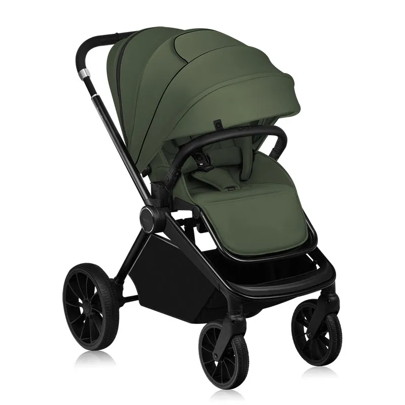 Duo Poussette Mika Plus + Nacelle Green Olive - 0m+-2