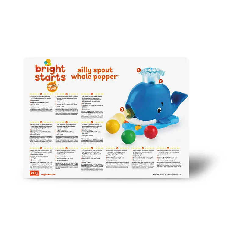 Jeu de balles interactif Silly la baleine - 6m+-4