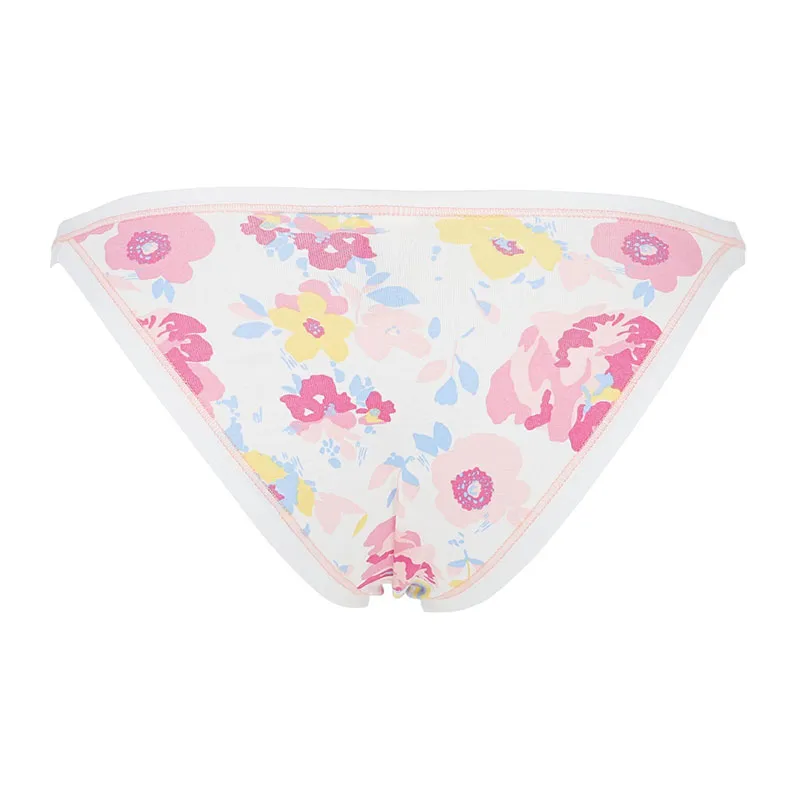 3 Tangas Coton Biélastique - Rose-6