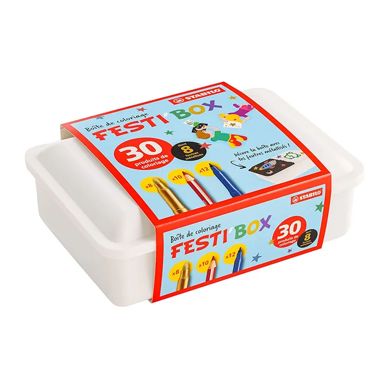 Boîte de coloriage Festi'Box - 30pcs-1