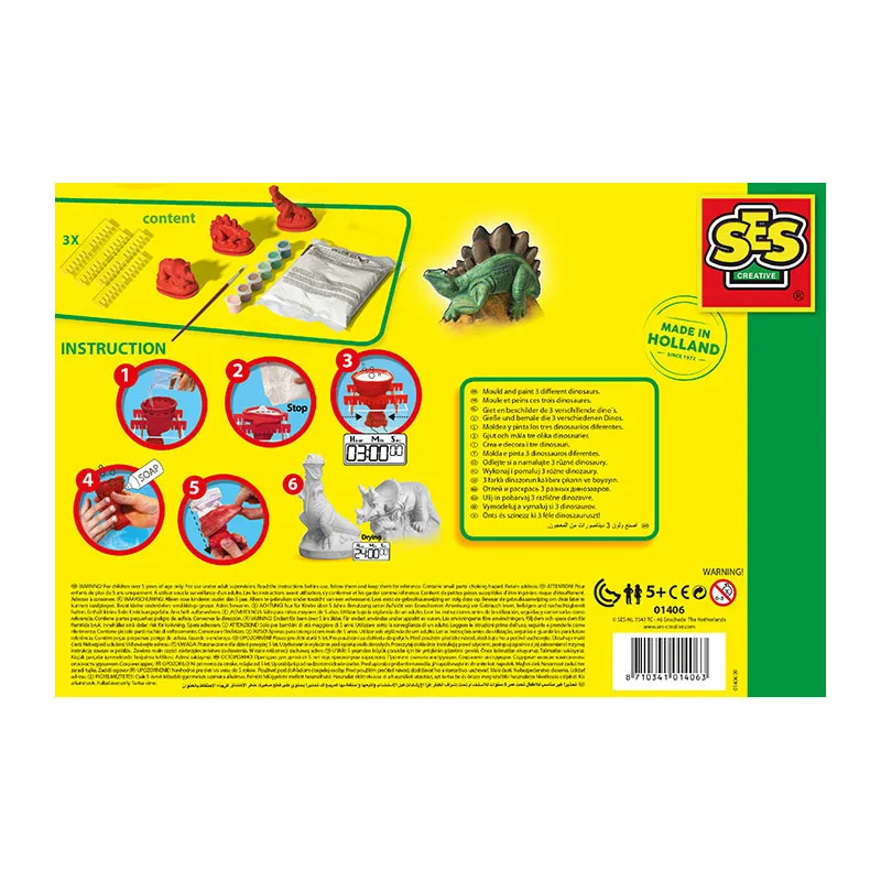 Moulage & peinture Dinosaures - 5+-4