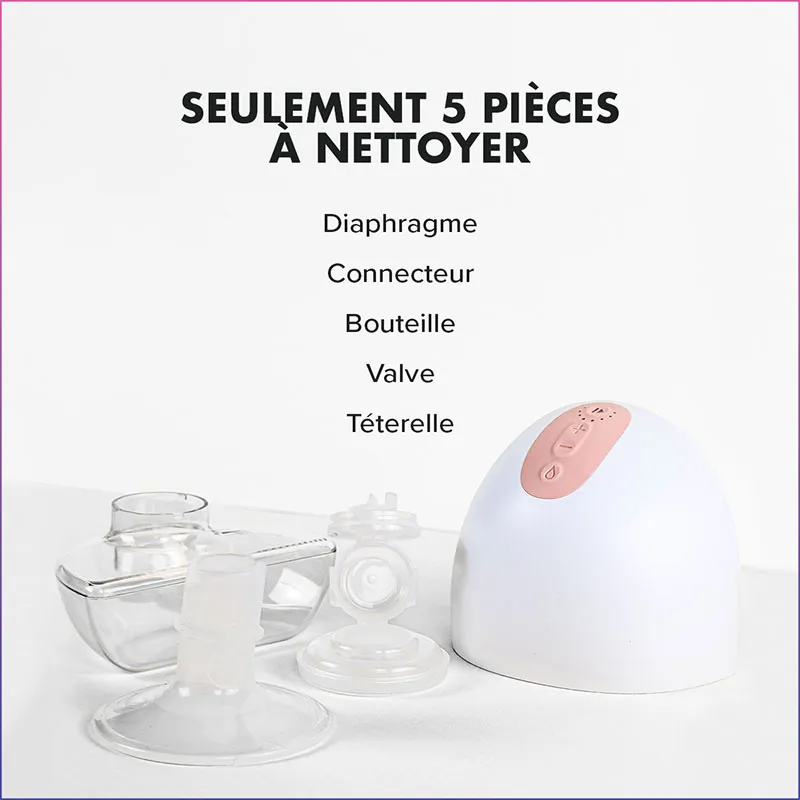 Tire lait portatif électrique Perifit Pump Simple + Soutien-gorge XL - Blanc-11