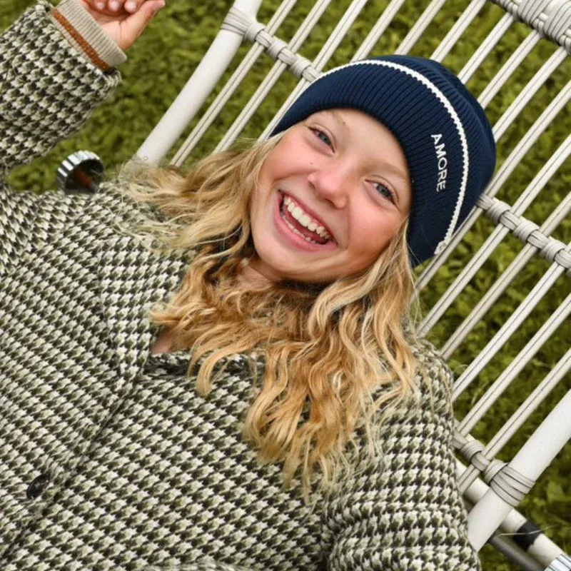 Bonnet Enfant Amore - Bleu Navy-2