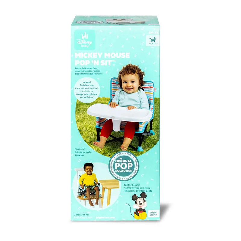 Réhausseur portable Pop'n Sit Mickey - 6m+-9