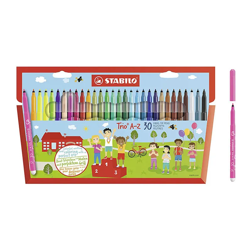 Feutres de coloriage Trio A-Z - 30pcs - DESTOCK RENTRéE FOURNITURES - 48H-0