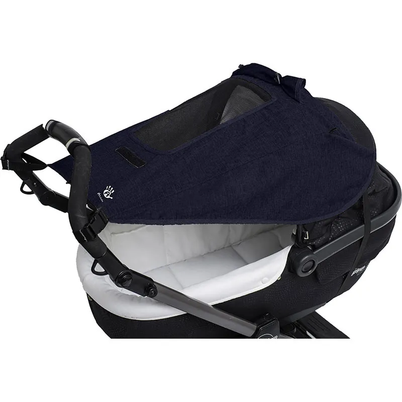 Auvent universel poussette anti-UV Deluxe Bleu Marine - 67x50cm-0