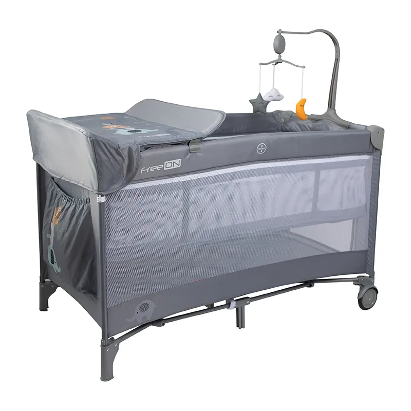 Lit parapluie double hauteur Eléphant Gris - 0m+-1