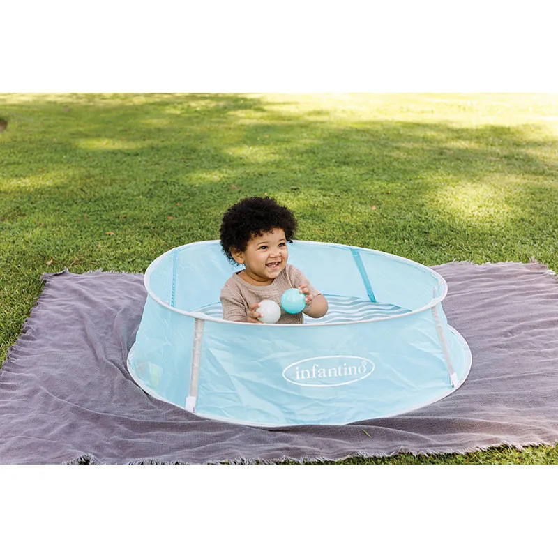 Aire de jeu 3en1 avec balles, canopy & moustiquaire - 6m+-10