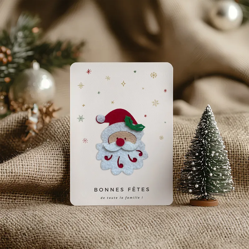 Carte Noël A6 - Patch Pére Noël-2