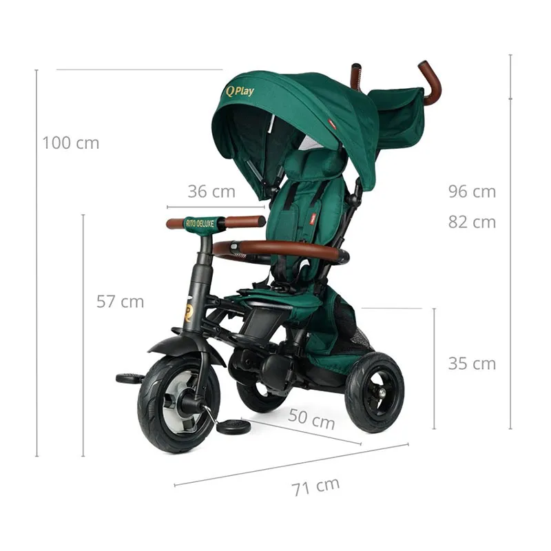 Tricycle Rito Deluxe Vert - 18m+-11