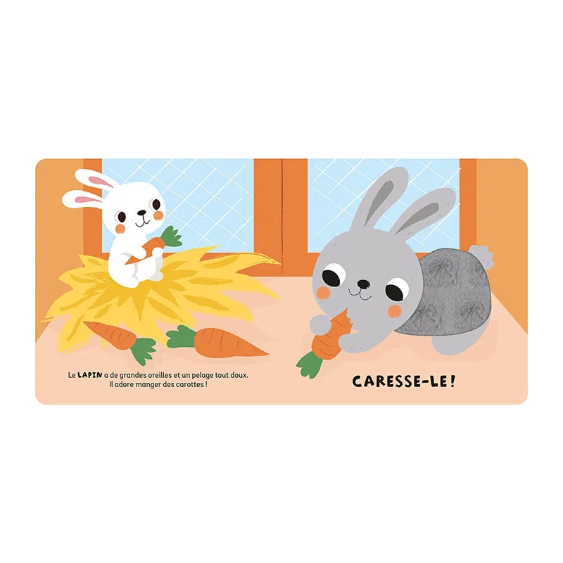 Coffret à toucher 2 livres Les animaux de la ferme - 0m+-1