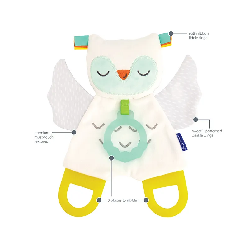 Doudou sensoriel luminescent Chouette - 0m+-1