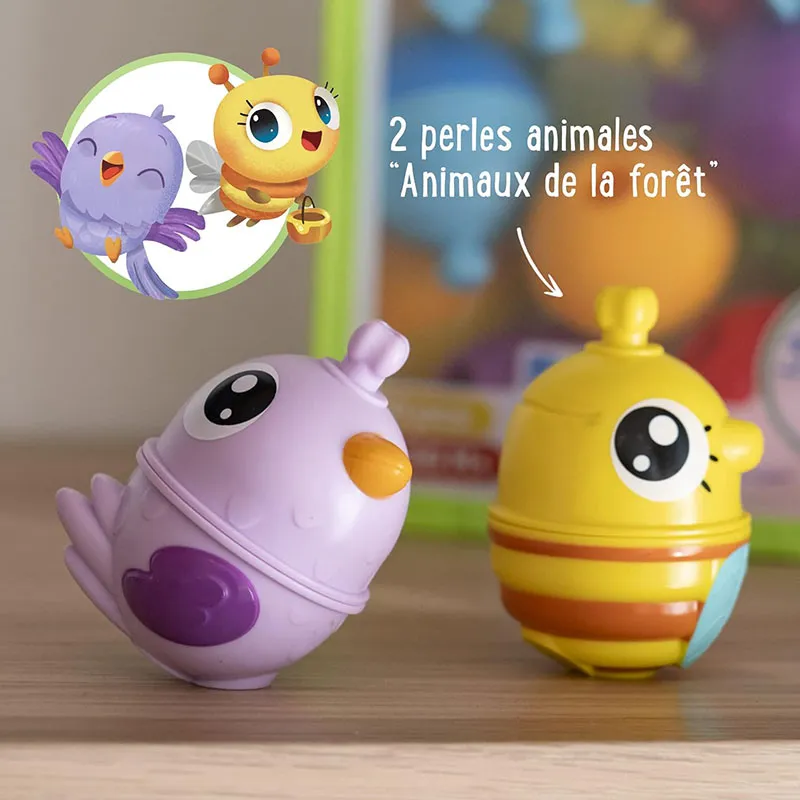 Perles éducatives à assembler Abeille & Oiseau 6pcs - 9m+-6