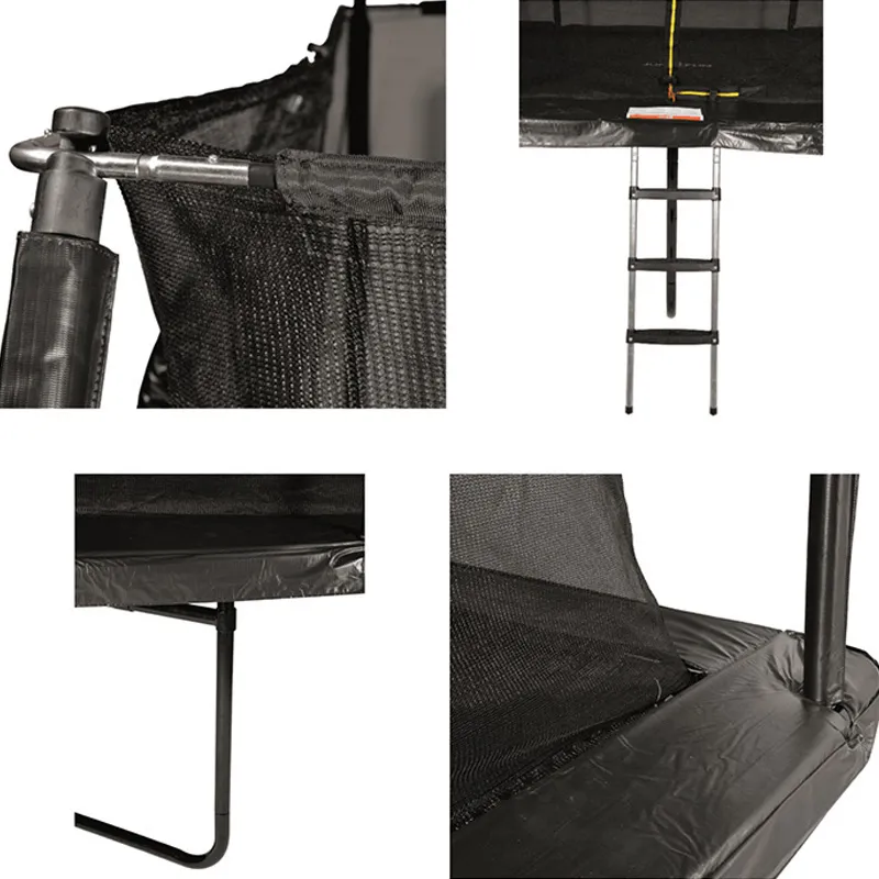 Trampoline rectangulaire XXXL Noir - 520x305cm-3
