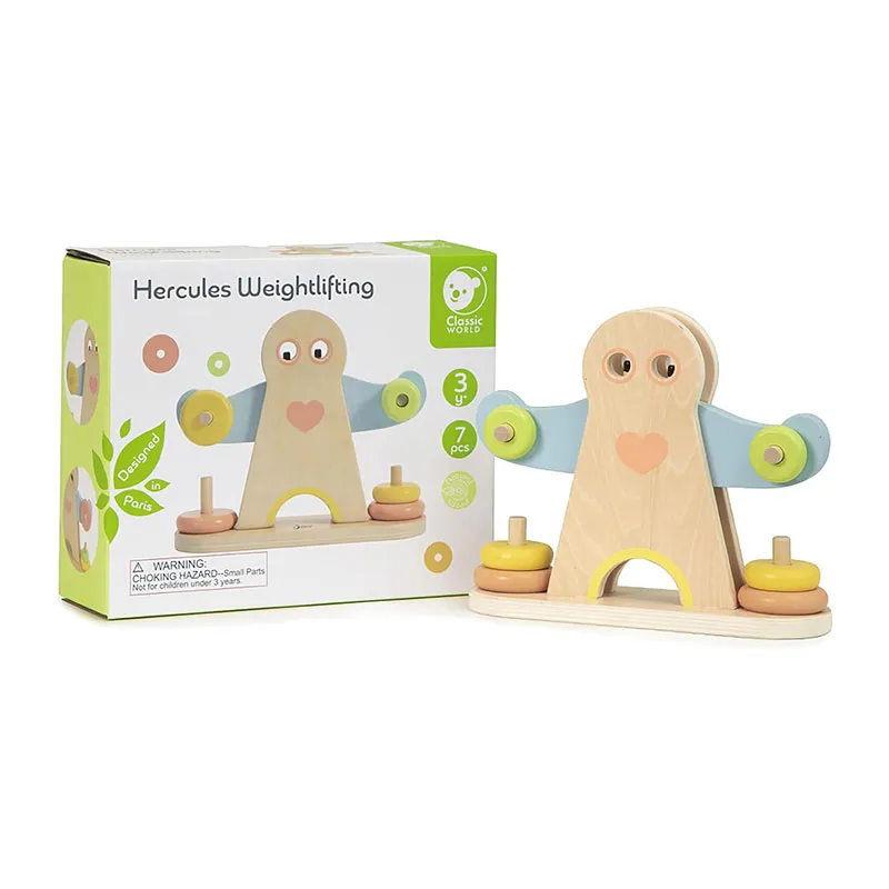 Balance Hercule l'haltérophile Bois 7pcs - 36m+-5