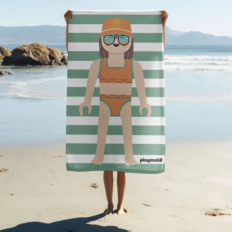 Serviette de plage Playmobil été Fille - 75x140cm-1