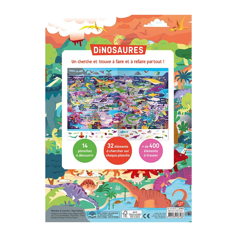 Album Cherche & Trouve Dinosaures - 5+-3