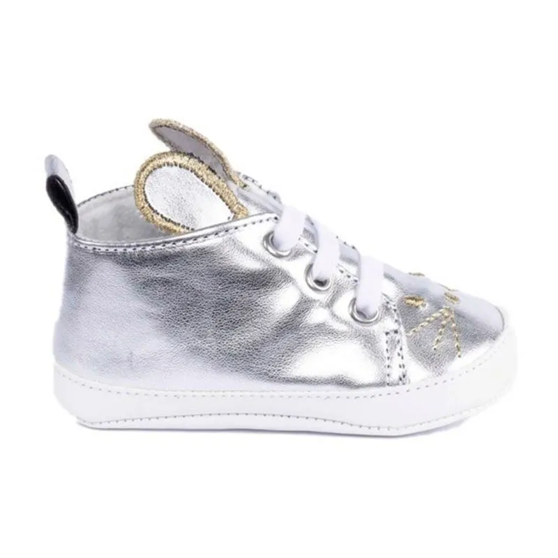 Chaussons baskets Lapin - Argenté-1