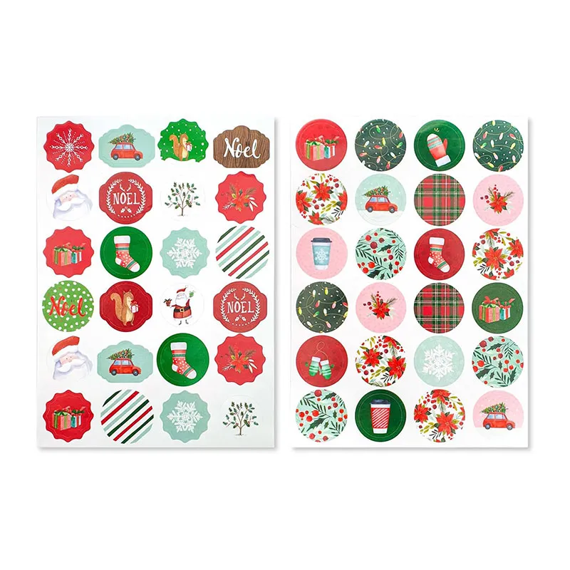 Gommettes Noël Rondes/Colorées - 420pcs-1