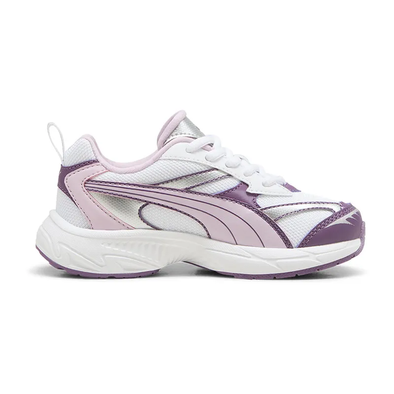 Baskets Fille Puma Morphic Techie - Blanc/Violet-2