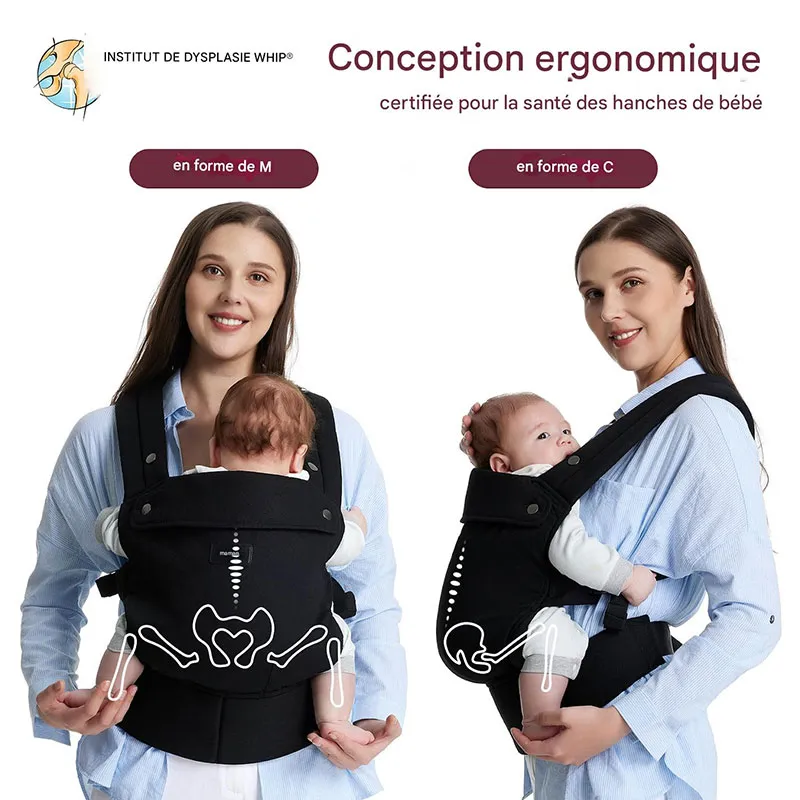 Porte-bébé Momcozy Noir - 0m+-5