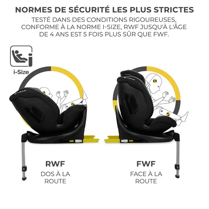 Siège-auto 360° I-FIX i-Size/Isofix 40-150cm - Noir-3