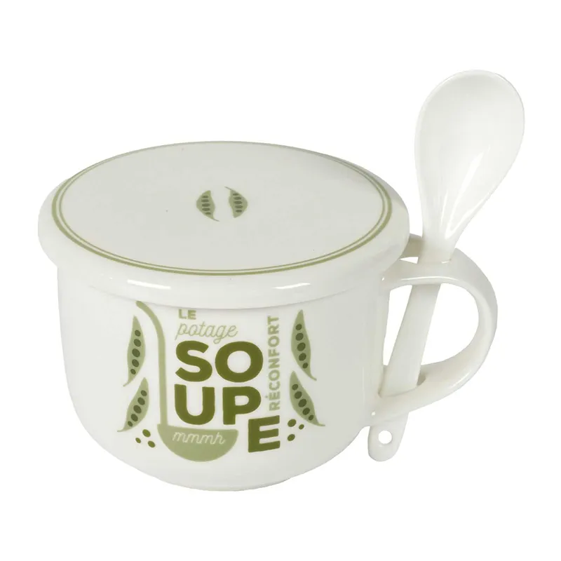 Bol à Soupe + couvercle Aléat. - 55cl-6