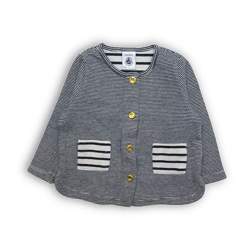 Gilet - 12 mois - PETIT BATEAU - Bleu-0
