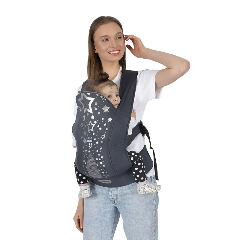Porte-bébé Carrier Étoile Gris/Blanc - 0m+-1
