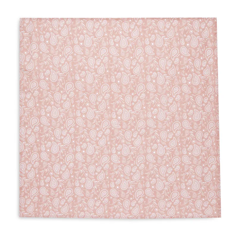 2 Langes Gaze de Coton Paisley & Halo Rosewood - 70x70cm-1