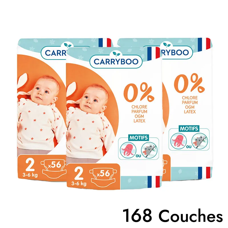 Couches Éco T.2 / 3-6kg - 168 couches-0