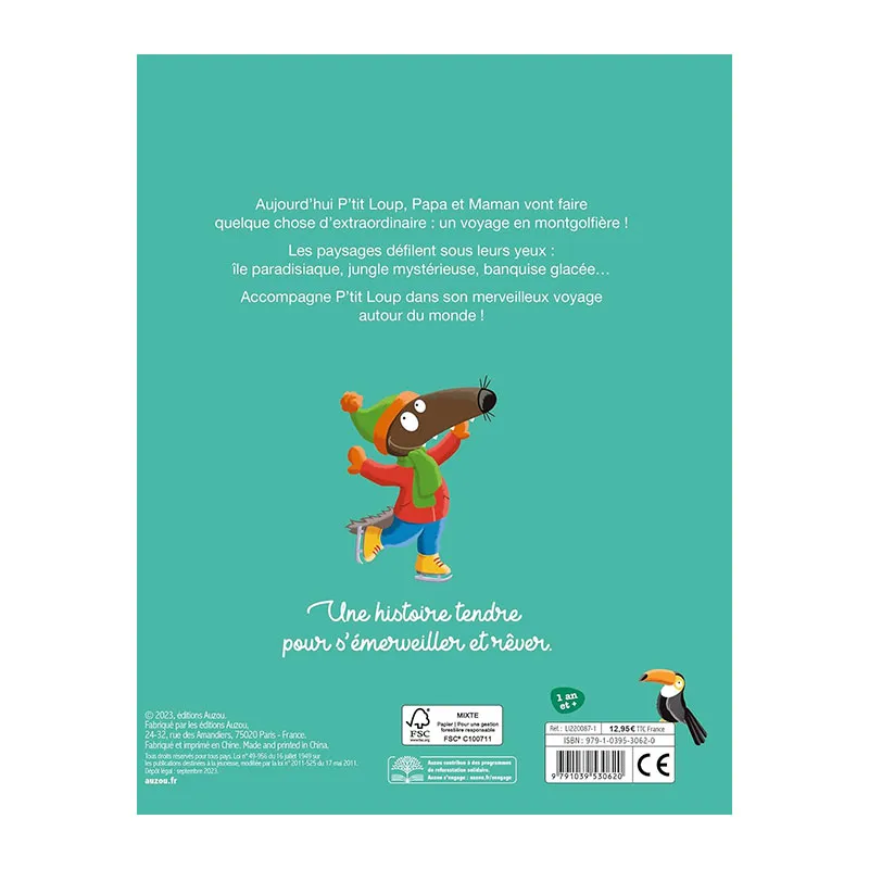 Le merveilleux voyage de P'tit Loup - 12m+-3