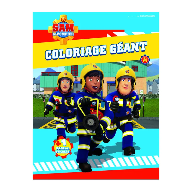 Color bloc Géant Sam le pompier  - 36m+-0