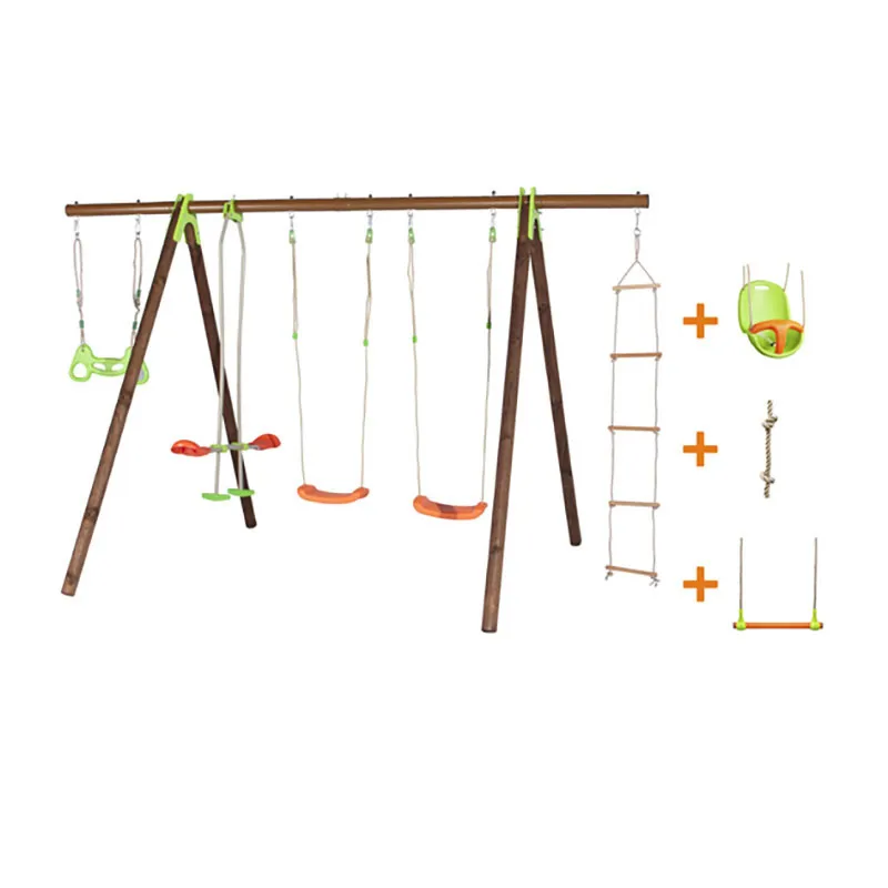 Portique en bois & métal Bayano 2,30m - 9m+-0