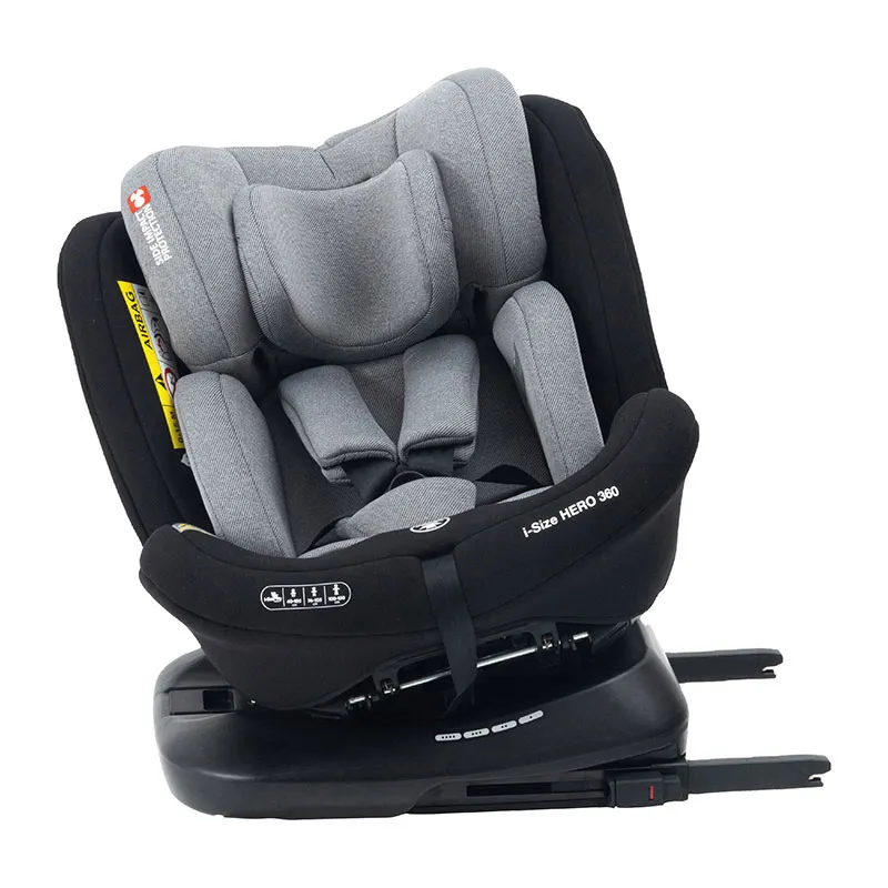 Siège-auto I-SIZE Hero 360° 40-150cm - Gris/Noir -1