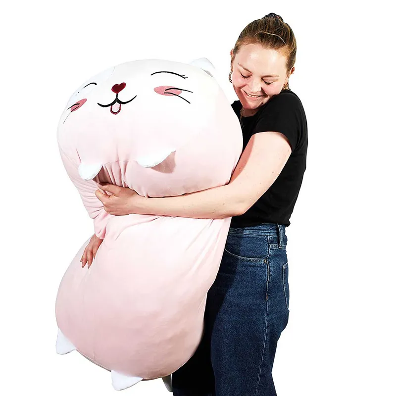 Coussin peluche Chat XXL - 90cm-1
