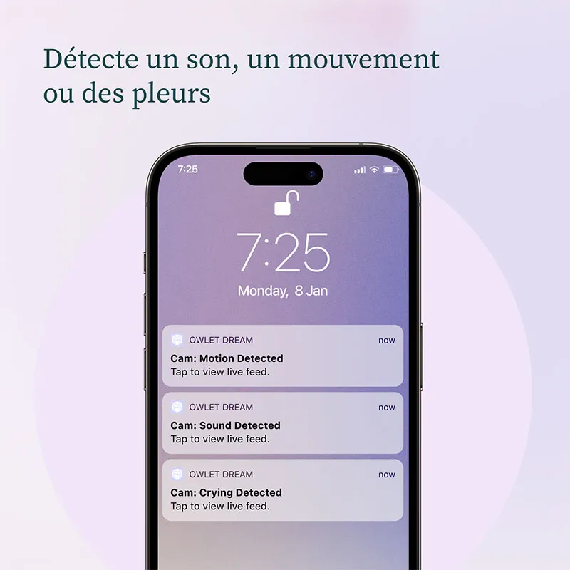 Babyphone Owlet Cam2 + Dream Sock - Menthe-9