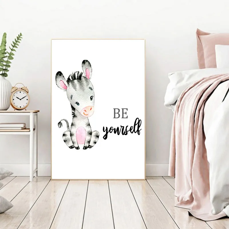 Toile Zèbre Be Yourself - 30x40cm-0