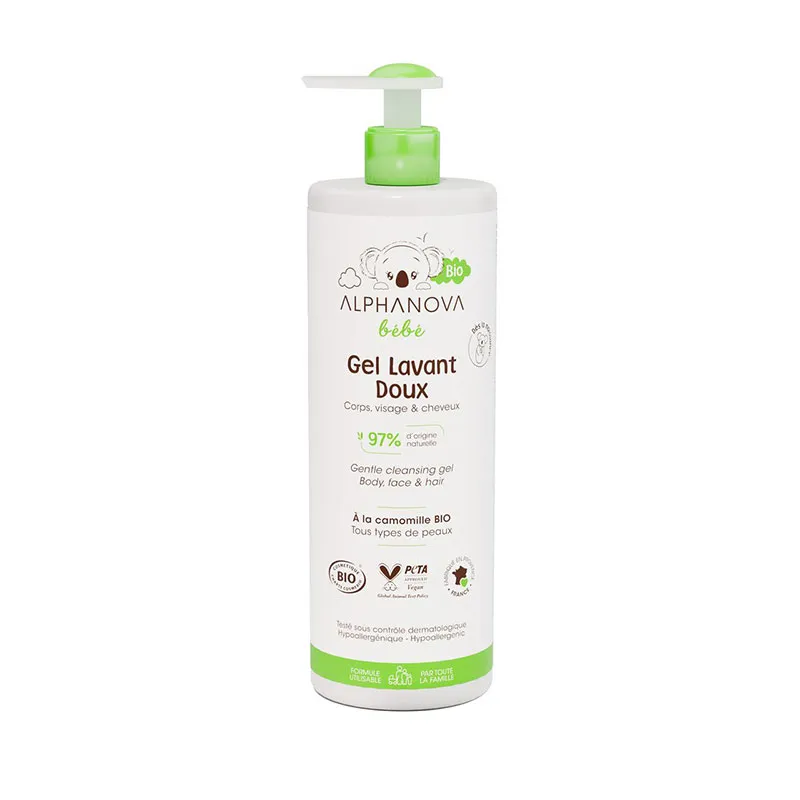 Gel lavant doux bebe BIO - 400ml-0