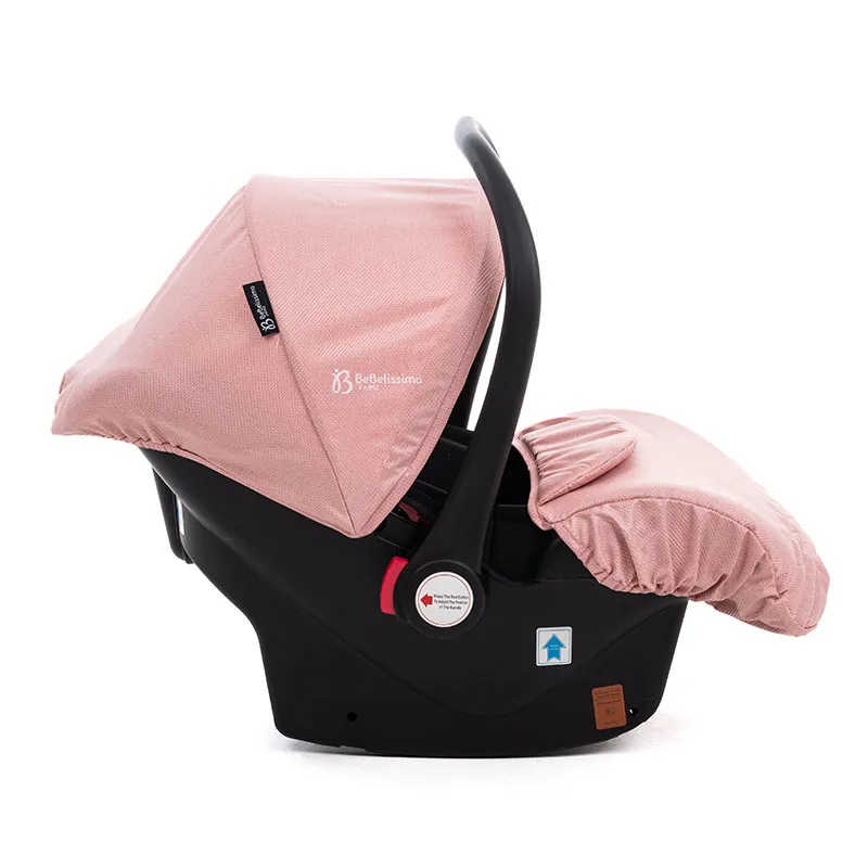 Poussette combinée 3en1 Victoire Rose - 0m+-4