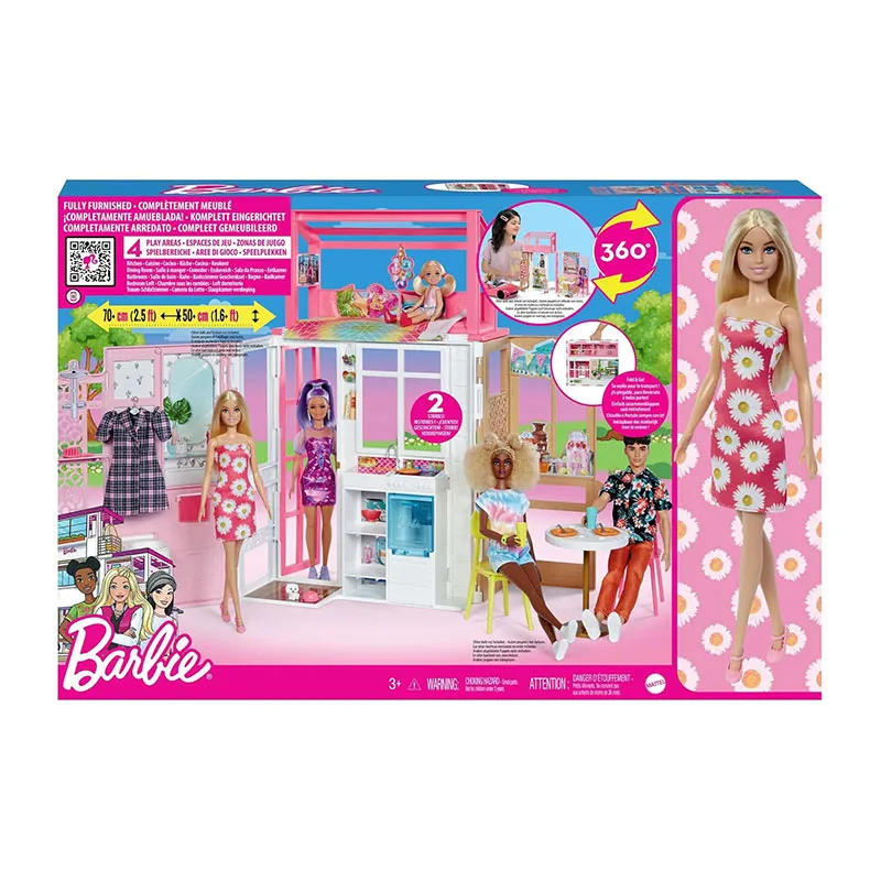 Coffret Maison sur 2 niveaux Barbie - 3+-1