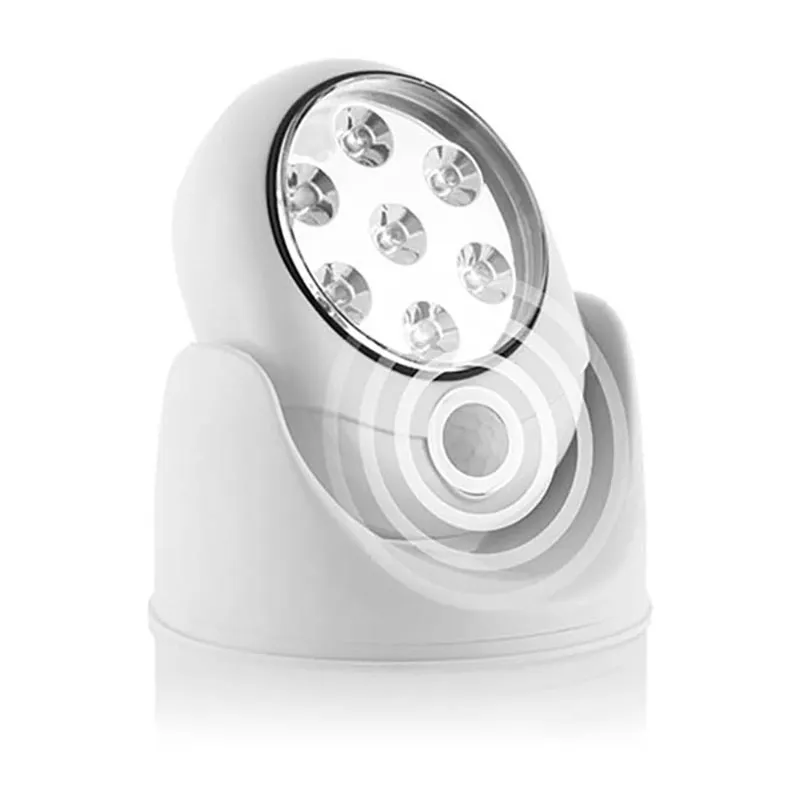 Lampe LED sans fil détecteur de mouvement 360° - 12x7cm-5
