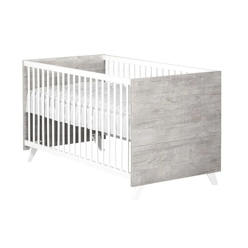 Lit évolutif Bois Scandi Gris - 70x140cm-4